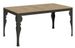 Table extensible 6 à 12 places L 160 à 264 cm bois naturel et pieds gris foncé Patone - Photo n°1