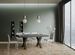 Table extensible 6 à 14 places L 180 à 284 cm gris béton et cadre métal gris foncé Tsara - Photo n°3