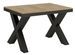Table extensible 6 à 16 places L120 à 380 cm bois clair et cadre métal gris foncé Tsara - Photo n°1