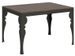 Table extensible 6 à 16 places L 120 à 380 cm marron et pieds gris foncé Patone - Photo n°1