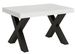 Table extensible 6 à 18 places L 130 à 390 cm blanc et pieds métal gris foncé Fario - Photo n°1
