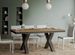 Table extensible 8 à 20 places L 180 à 440 cm bois clair et cadre métal gris foncé Tsara - Photo n°4