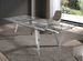 Table extensible Arkia 160/240 cm - Plateau verre trempé et pieds acier chromé - Photo n°4