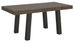 Table extensible avec pieds acier anthracite Bridy - Photo n°1