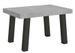 Table extensible avec pieds acier anthracite Bridy - Photo n°1