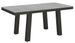 Table extensible avec pieds acier anthracite Bridy evolution - Photo n°1