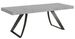 Table extensible pieds acier anthracite incurvés Volta - Photo n°1