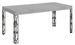 Table extensible avec pieds acier anthracite Kiza - Photo n°1