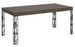 Table extensible avec pieds acier anthracite Kiza - Photo n°1