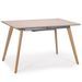 Table extensible bois chêne clair Kim 120-160 cm - Photo n°1