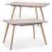 Table extensible bois chêne clair Kim 120-160 cm - Photo n°3