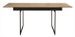 Table extensible bois clair et métal noir Tosa - Photo n°2