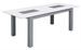 Table extensible bois laqué blanc et gris Plitou - Photo n°2