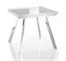 Table extensible bois laqué blanc Joela L 85/170 cm - Photo n°1
