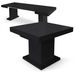 Table extensible bois laqué noir Klassi 100/250 cm - Photo n°2