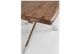 Table extensible bois massif d'acacia et pieds acier chromé Arka 180/260 cm - Photo n°6