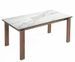 Table extensible bois massif et plateau porcelaine 180-270 cm Myral - Photo n°4