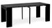 Table extensible bois noir mat Kino 42 à 197 cm - 10 personnes - Photo n°1