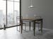 Table extensible carrée 4 à 8 places L 90 à 180 cm bois noyer Fixano - Photo n°1