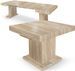Table extensible chêne clair 100-250 cm Mutsila - Photo n°2