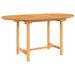 Table extensible de jardin 110-160x80x75 cm bois de teck solide - Photo n°1