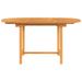 Table extensible de jardin 110-160x80x75 cm bois de teck solide - Photo n°4