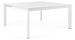 Table extensible de jardin carrée aluminium blanc Koni 110/160 cm - Photo n°1