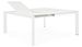 Table extensible de jardin carrée aluminium blanc Koni 110/160 cm - Photo n°2