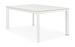 Table extensible de jardin carrée aluminium blanc Koni 110/160 cm - Photo n°8