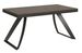 Table extensible 160 à 420 cm bois noyer et pieds métal anthracite Italika - Photo n°1