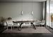 Table extensible 160 à 420 cm bois noyer et pieds métal anthracite Italika - Photo n°3