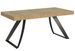 Table extensible design 8 à 12 personnes bois clair et pieds métal incurvés anthracite L 180 à 284 cm Volta - Photo n°1