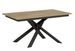 Table extensible design L 120 à 180 cm chêne clair et pieds entrelacés métal anthracite Gary - Photo n°1