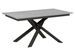 Table extensible design L 120 à 180 cm gris béton et pieds entrelacés métal anthracite Gary - Photo n°4