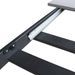 Table extensible design L 120 à 180 cm gris béton et pieds entrelacés métal anthracite Gary - Photo n°7