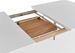 Table extensible rectangle 160 à 200 cm bois blanc et naturel Jona - Photo n°5