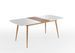 Table extensible rectangle 160 à 200 cm bois blanc et naturel Jona - Photo n°7