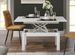 Table extensible rectangulaire 90 à 120 cm bois blanc Jona - Photo n°3