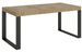 Table extensible180 à 284 cm bois clair et pieds métal anthracite Tiroz - Photo n°1
