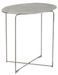 Table gigogne antique métal argent L 61 cm - Photo n°1