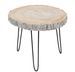 Table gigogne en bois gris Paulette L 47 cm - Photo n°1