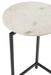 Table gigogne marbre ronde blanc noir Reno D 41 cm - Photo n°3