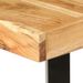 Table haute de bar acacia massif clair et pieds métal noir Reema 180 cm - Photo n°5