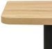 Table haute de bar bois chêne clair et pieds métal noir Riner 70 cm - Photo n°3