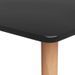 Table haute de bar bois noir et pieds métal bois clair Locko 120 cm - Photo n°4
