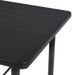 Table haute de bar bois noir et pieds métal noir Meica 120 cm - Photo n°5