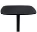 Table haute de bar carré bois noir et pieds acier noir Kobila 60 cm - Photo n°2