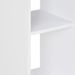 Table haute de bar carrée blanc et gris béton avec 2 étagères Keo 60 - Photo n°3