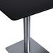 Table haute de bar carrée bois noir L70xP70xH75 cm Bary - Photo n°2