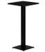 Table haute de bar carrée noir et pieds carré acier noir Mooby 70 cm - Photo n°1